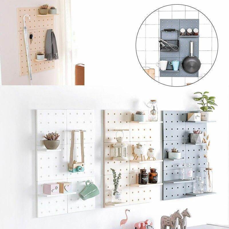 DIY Wall-Mounted Hanging Board Shelf - MaviGadget