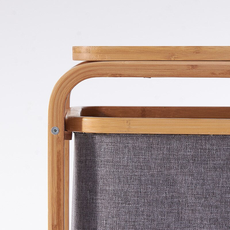 Elegant Bamboo Laundry Basket