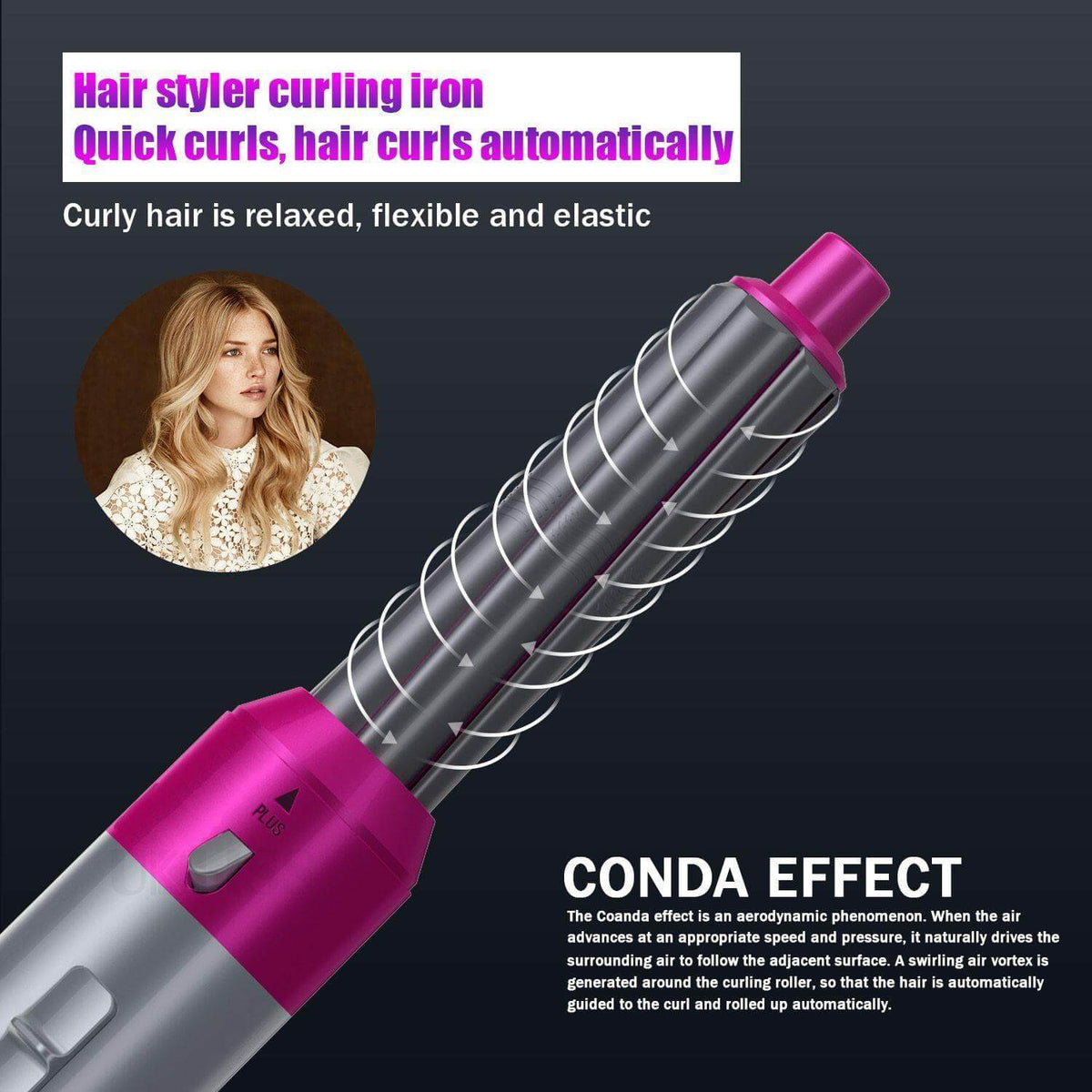 5in1 Negative Ion Hair Straightener Curler