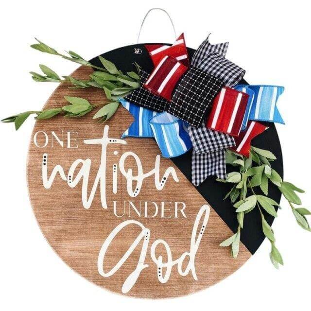 Independence Day Wooden Wall Plaque - Image 3