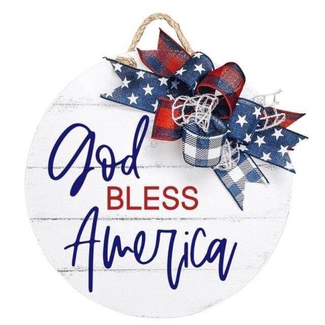Independence Day Wooden Wall Plaque - Image 5
