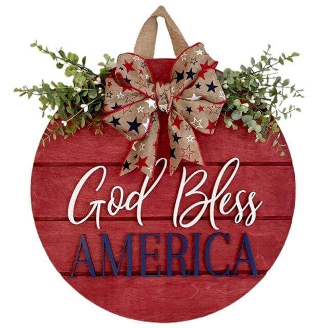 Independence Day Wooden Wall Plaque - Image 6