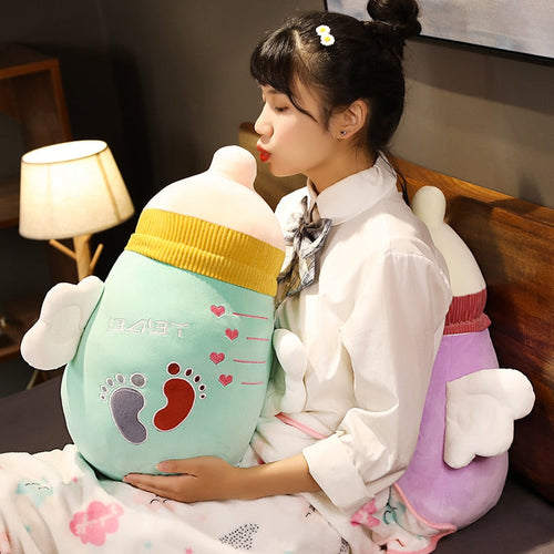 Colorful Cartoon Plush Cozy Pillow Blanket - Image 0