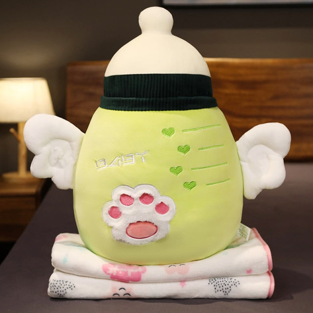 Colorful Cartoon Plush Cozy Pillow Blanket - Image 5