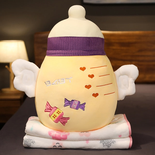 Colorful Cartoon Plush Cozy Pillow Blanket - Image 12