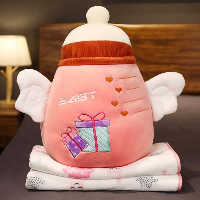 Colorful Cartoon Plush Cozy Pillow Blanket - Image 8