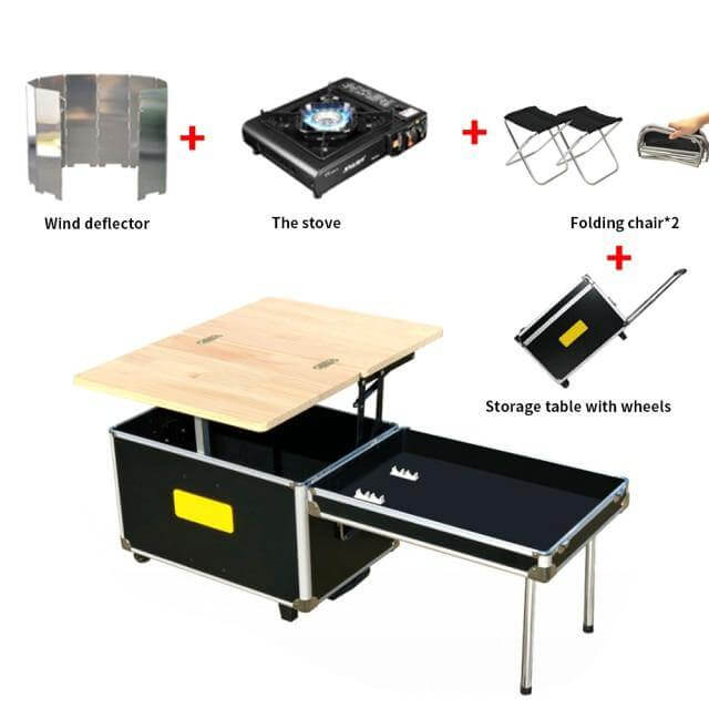 Portable Foldable Outdoor Camping Cooking Kitchen Table - Image 15