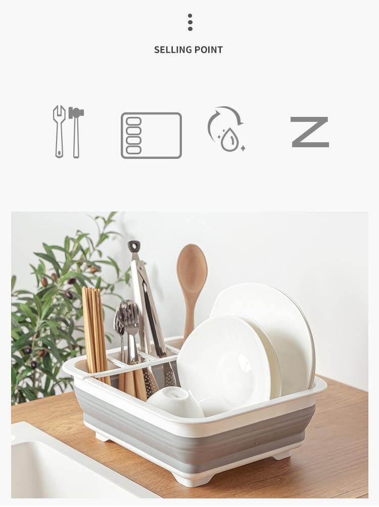 Foldable Easy Dish Drying Rack