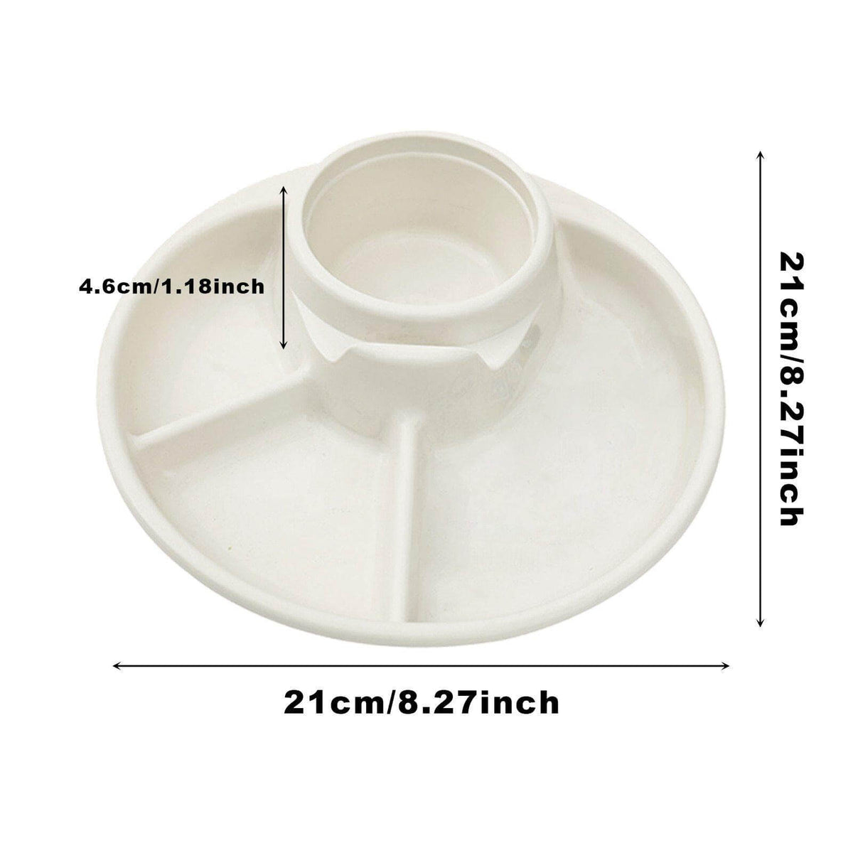 Portion Control Divided Food Plate - MaviGadget