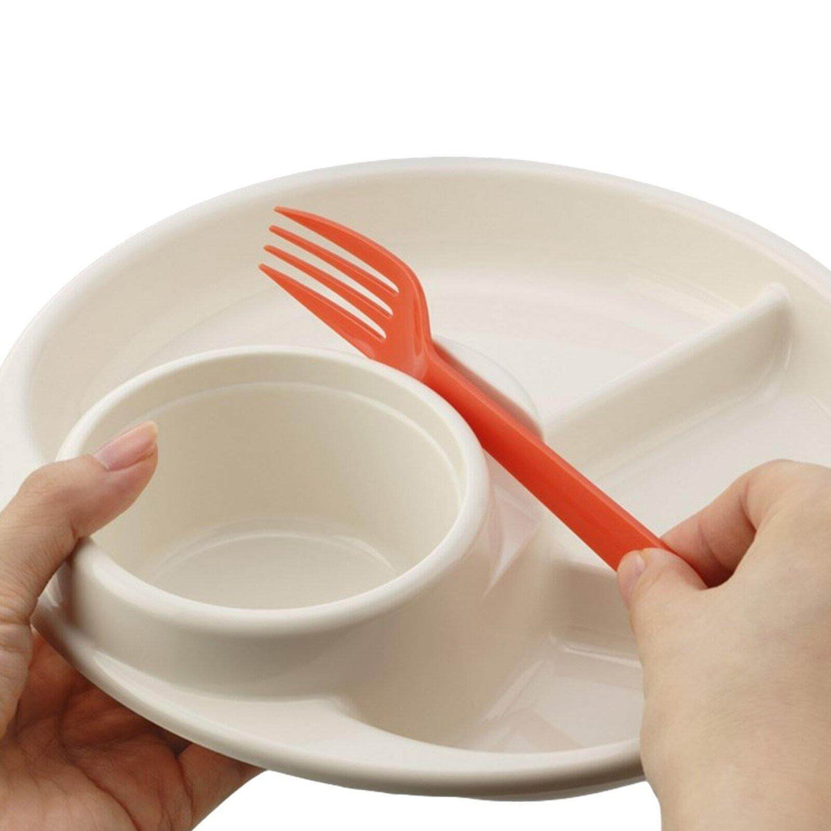 Portion Control Divided Food Plate - MaviGadget