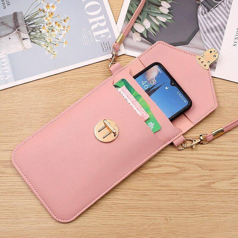 Transparent Women Wallet Shoulder Phone  Case - Image 2