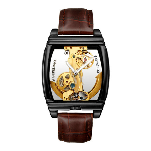 Elegant Self Winding Transparent Mechanical Men Watches - Image 7