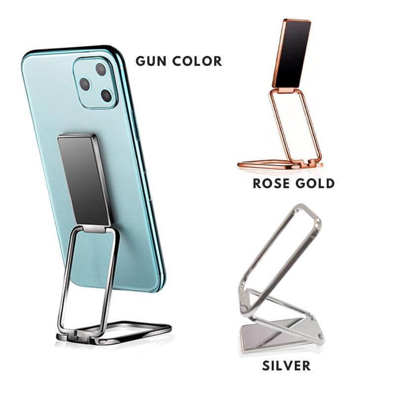Rotatable Metal Self-Stick Phone Holder - Image 2