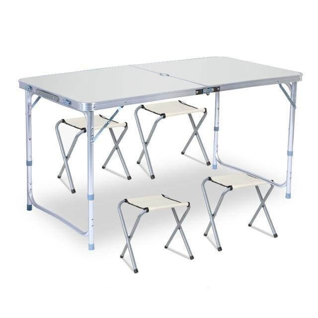 Outdoor Waterproof Adjustable Foldable Picnic Table Set