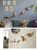 Free Flying Birds Resin Wall Decor