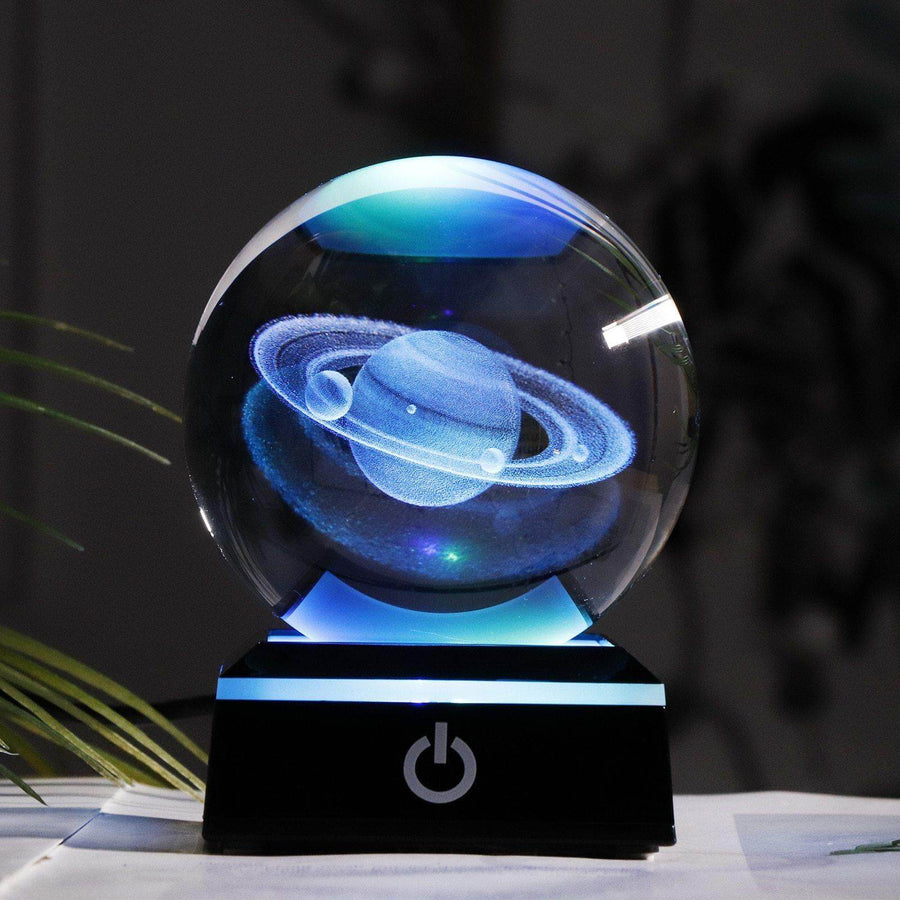 Crystal Globe Solar System Planet Lamp - Image 7