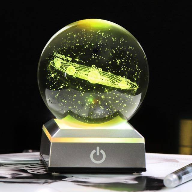 Crystal Globe Solar System Planet Lamp - Image 8