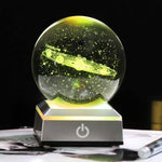 Crystal Globe Solar System Planet Lamp - MaviGadget