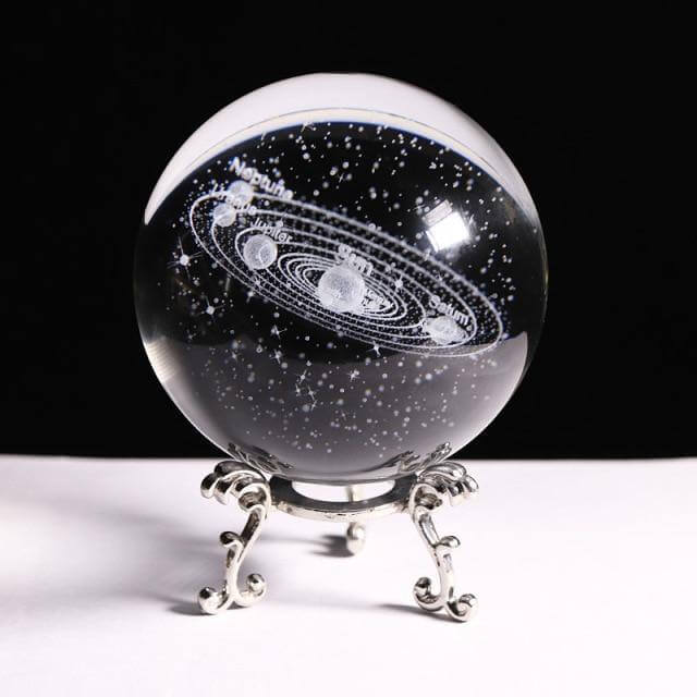 Crystal Globe Solar System Planet Lamp - MaviGadget