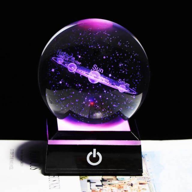 Crystal Globe Solar System Planet Lamp - Image 16