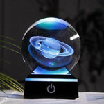 Crystal Globe Solar System Planet Lamp - MaviGadget