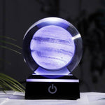 Crystal Globe Solar System Planet Lamp - MaviGadget