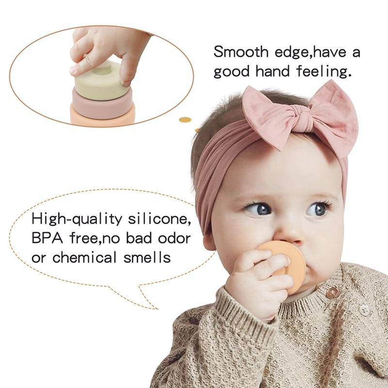 Baby Silicone Construction Stacking Smart Block Game - Image 10