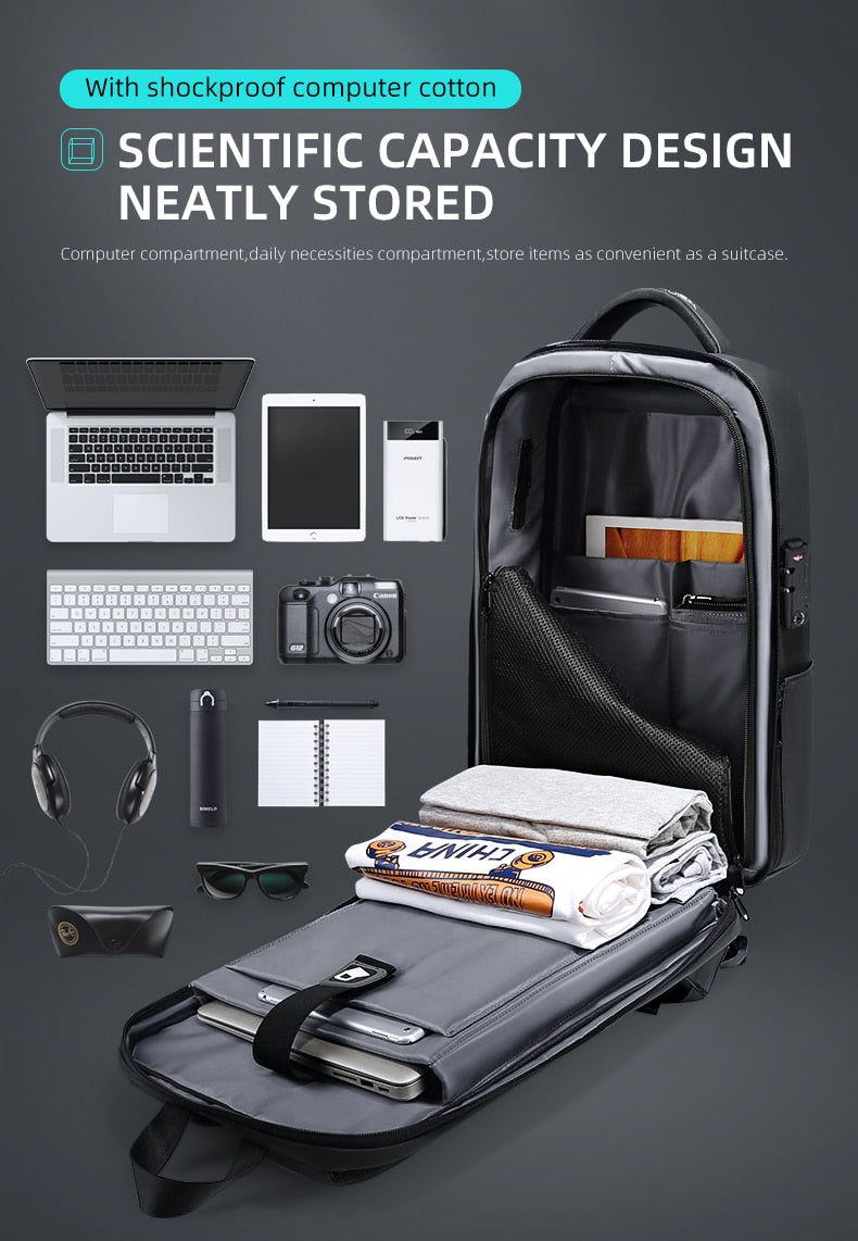 Elegant Anti-Theft USB Travel Backpack - Image 1