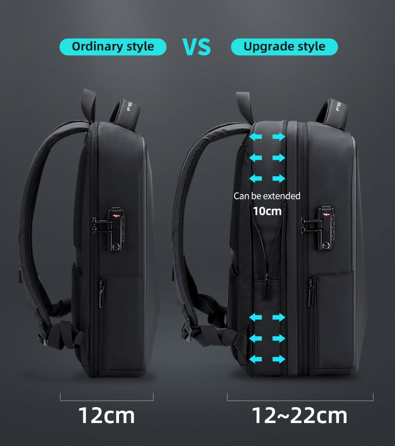 Elegant Anti-Theft USB Travel Backpack