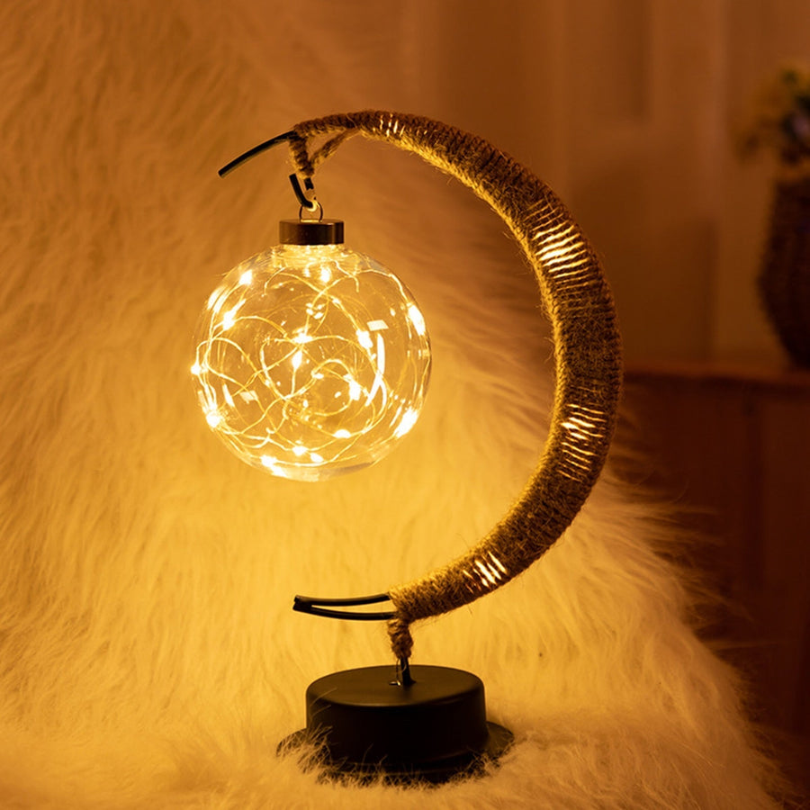 Handmade LED Iron Lunar Lamp - Image 0