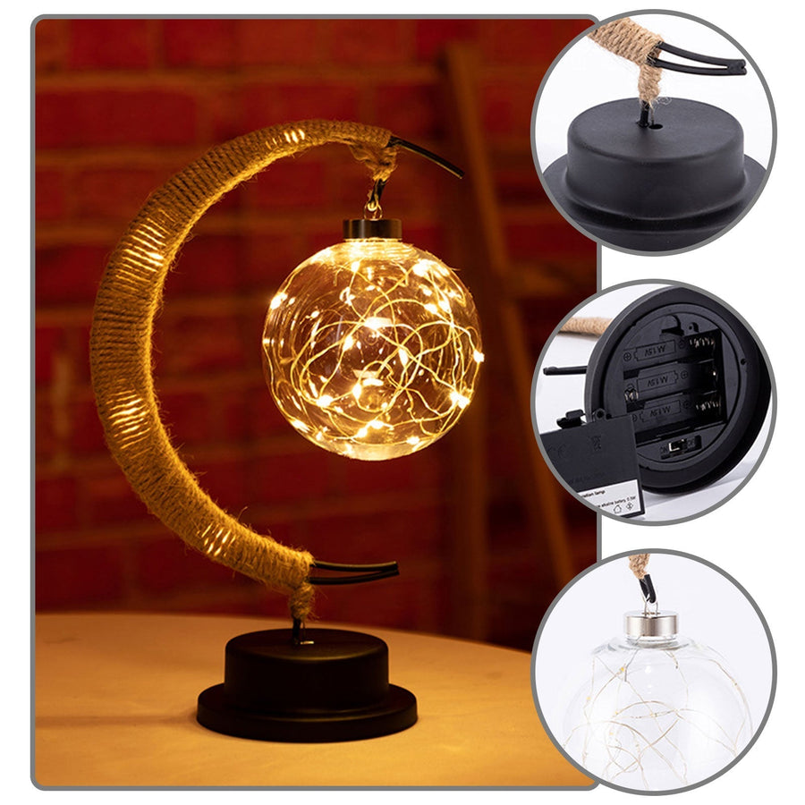 Handmade LED Iron Lunar Lamp - Image 1