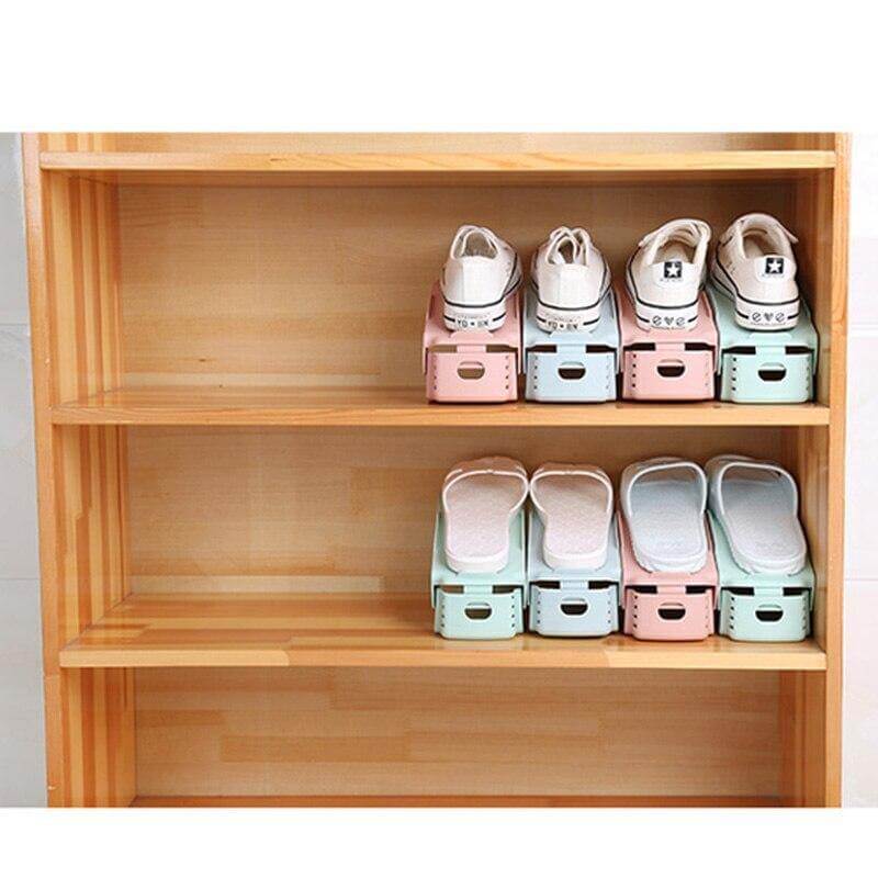 5PCS Adjustable Space Saving Shoe Organizer