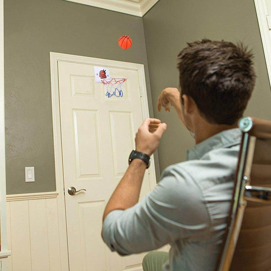 Wall-Mounted Mini Basketball Hoop Toy Set - Image 1
