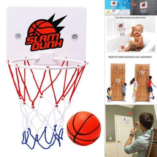 Wall-Mounted Mini Basketball Hoop Toy Set