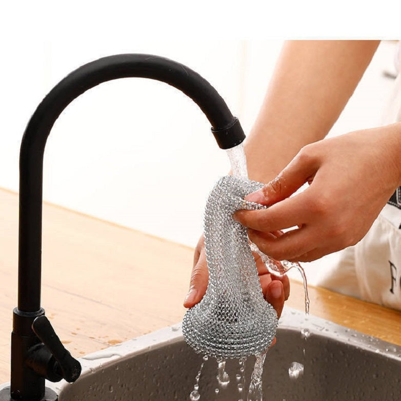 Heavy Duty Wire Ball Kitchen Cleaning Brush - Image 1