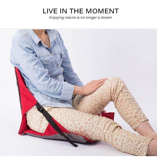 Non-Slip Foldable Seat Pad With Backrest - Image 0