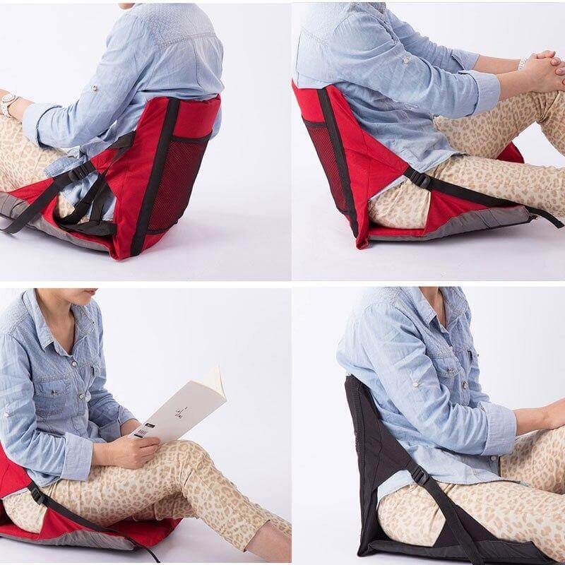 Non-Slip Foldable Seat Pad With Backrest - Image 3
