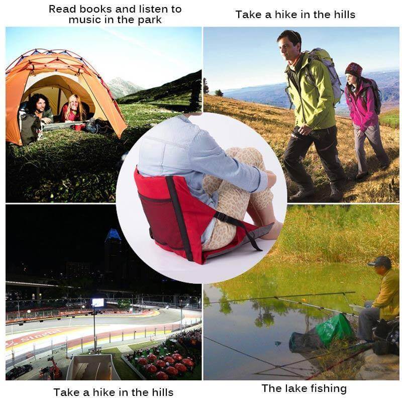 Non-Slip Foldable Seat Pad With Backrest - Image 6