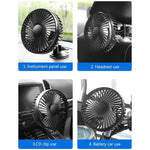 Adjustable Wind Cooling Car Fan