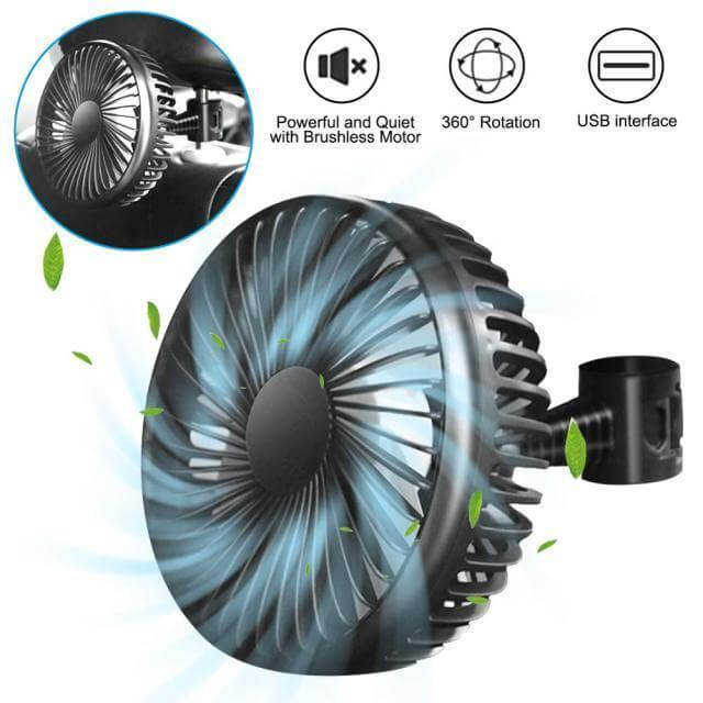 Adjustable Wind Cooling Car Fan