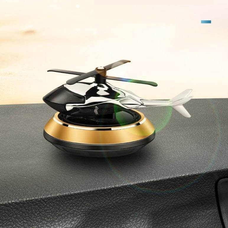 Solar Powered Rotating Helicopter Car Air Freshener - Image 6