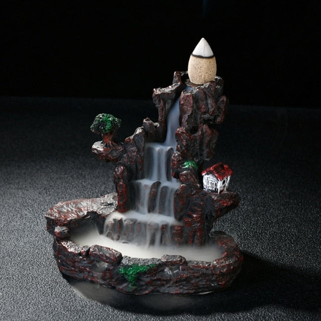 Ceramic Creative Waterfall Incense Burner - Image 0