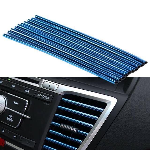 10PCS DIY Car Air Outlet Decorative Strip