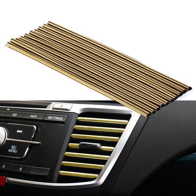 10PCS DIY Car Air Outlet Decorative Strip