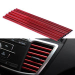 10PCS DIY Car Air Outlet Decorative Strip