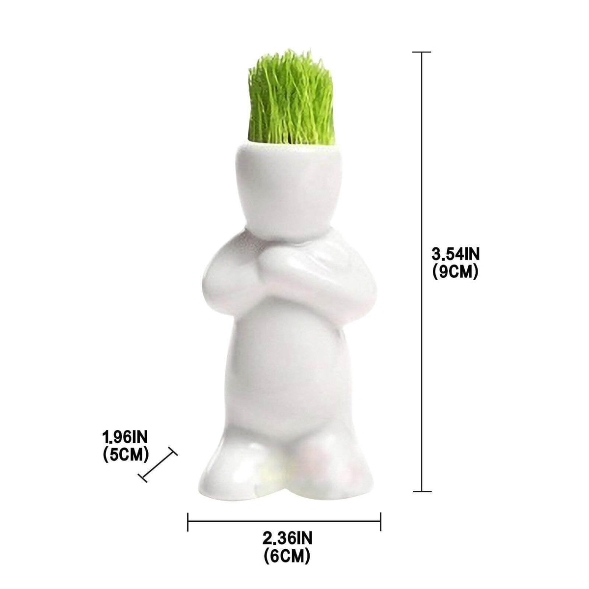 Ceramic Mini Grass Hair Pot