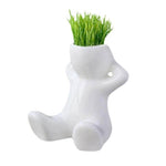 Ceramic Mini Grass Hair Pot