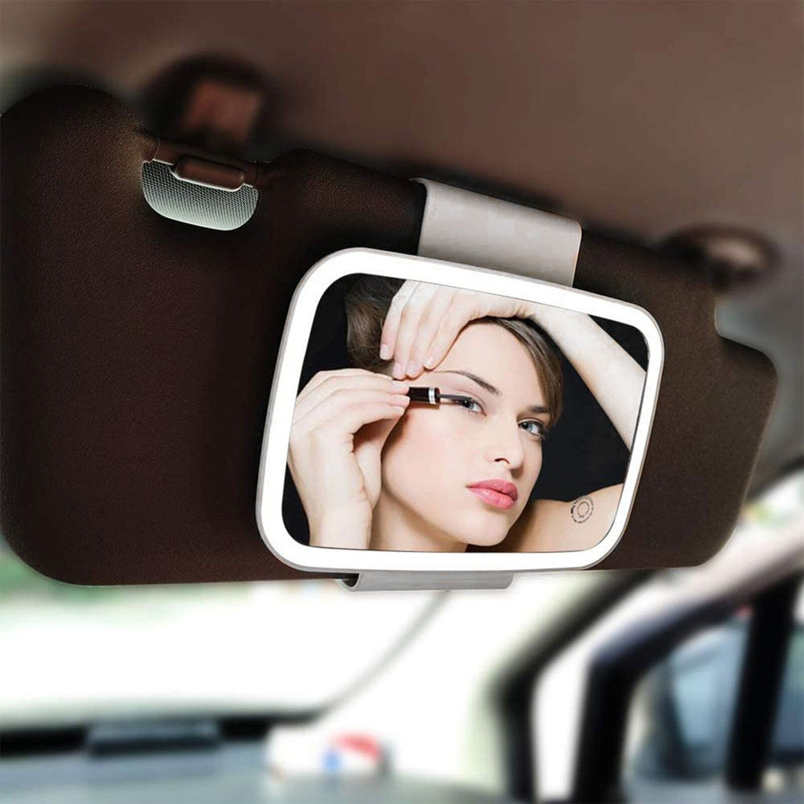 Universal LED Car Visor Makeup Mirror - Image 0