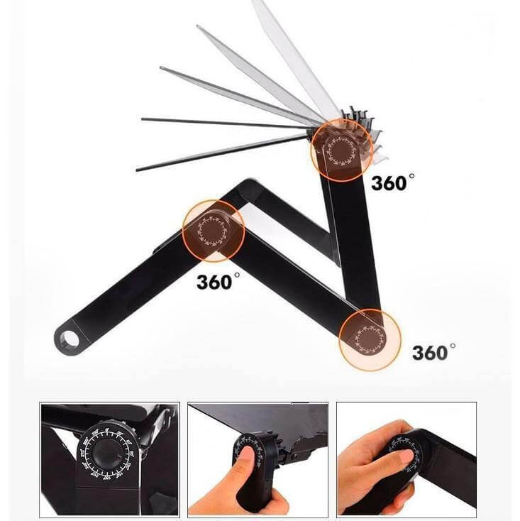 Adjustable Aluminum Ergonomic Laptop Stand - Image 5