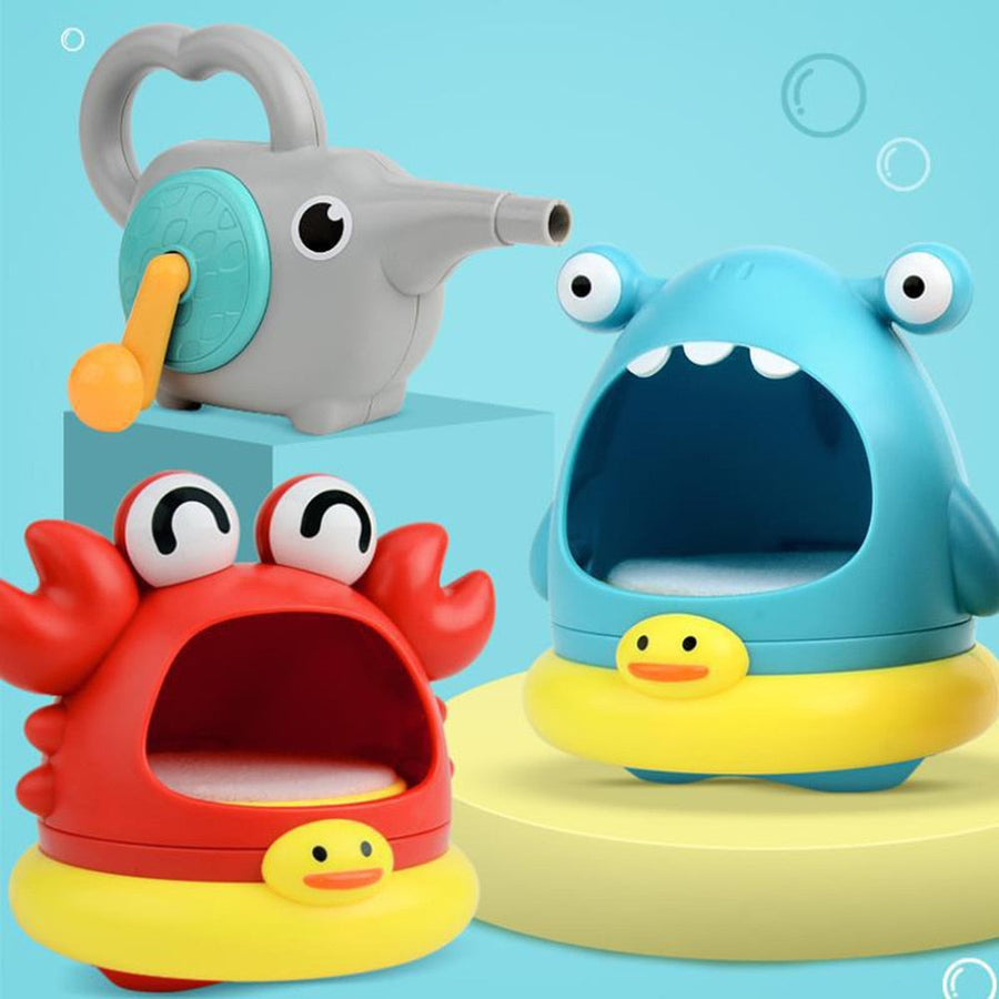 Shark Bubble Blowing Bathtub Toy - Image 3